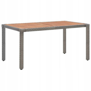 Stół ogrodowy, 150x90x75 cm, rattan PE