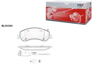 Klocki Hamulcowe Ford Transit 18.9mm Wva24484 Kpl