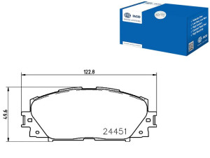 Klocki Hamulcowe Hella Pagid 044650w140 446547060