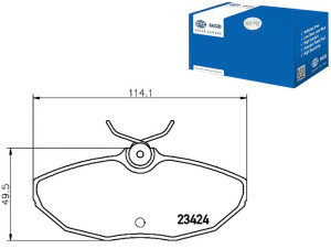 Klocki Hamulcowe Hella Pagid 4w4z2200aa Xw4z2200aa
