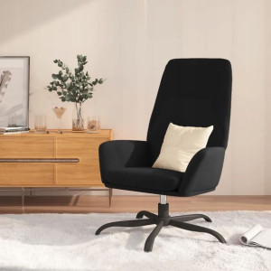 Fotel, czarny, obity aksamitem