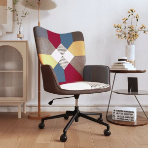 Fotel, patchwork, obity tkaniną
