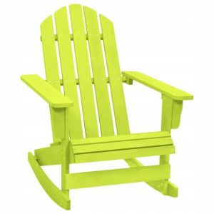 Ogrodowy fotel bujany Adirondack, lite drewno