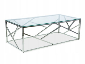 Ława Escada A Transparentny/srebrny 120x60