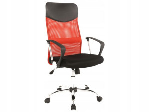 Fotel Obrotowy Q-025 Czerwono/czarny