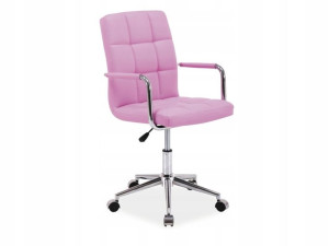 Fotel Obrotowy Q-022 Różowy
