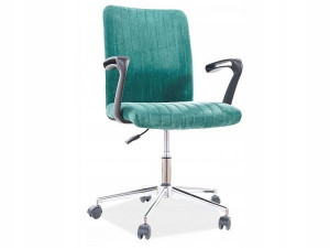 Fotel Obrotowy Dolar Velvet Zielony Tap.91