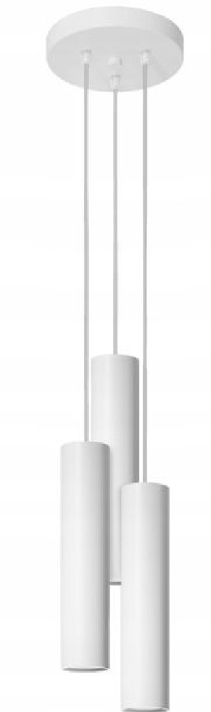 Lampa wisząca LAGOS 3P biały LOFT led GU10 SOLLUX