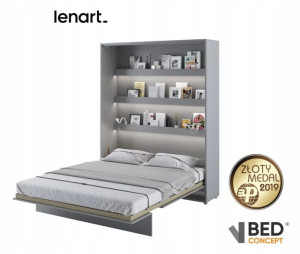 Półkotapczan 160x200 Bed Concept Szary + GATIS