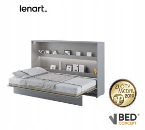 Półkotapczan 120x200 Bed Concept BC-05 Szary