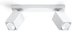 Nowoczesny Plafon MERIDA 2 Biały Lampa LED SOLLUX