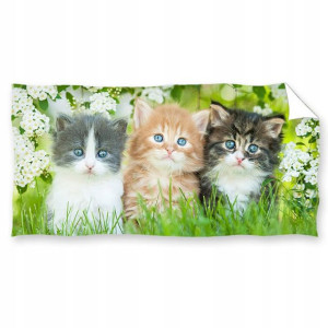 Ręcznik Bawełniany 70x140 Kot Kotki Kotek Cat Koty