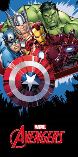 Ręcznik Bawełniany 70x140 Avengers Imie Haft