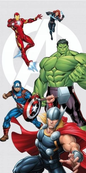 Ręcznik Bawełniany 70x140 Avengers Imie Haft