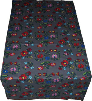 Bieżnik Obrus 60x220 Bawełniany Folk Kwiaty Łowicz