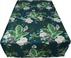 Bieżnik Obrus 60x120 Bawełniany Rośliny Kwiaty