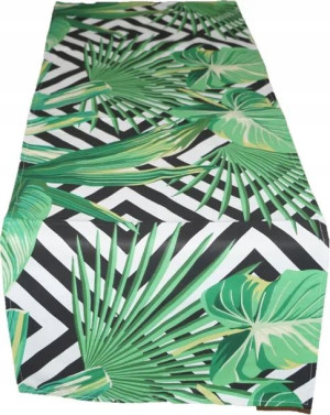 Bieżnik Obrus 40x220 Bawełniany Monstera Palmy