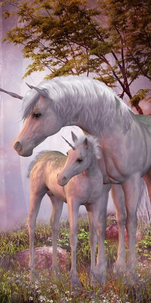 Ręcznik Bawełniany 70x140 Jednorożec Konie Unicorn