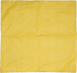 Bawełniana Poszewka 40x40 Jednobarwna Żółta Żółty