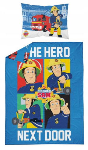 Pościel Dziecięca 120x90 Strażak Sam Fire Man
