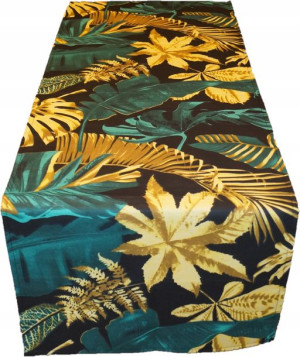 Bieżnik Obrus Monstera Palmy 40x220 Bawełniany