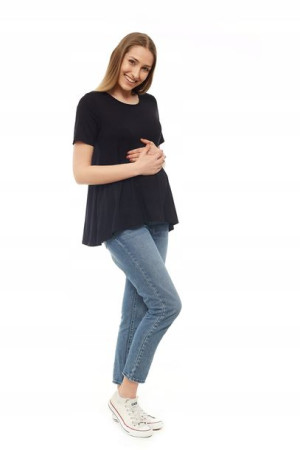 Bluzka Ciążowa Bluza Rozkloszowana S/M Tunika