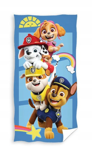 Ręcznik Plażowy 70x140 Psi Patrol Paw Pieski Psy