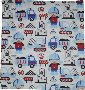 Poszewka na Poduszkę 40x40 Koparki Maszyny Bob Car