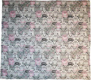 Bawełniana Poszewka 70x80 Koty Kotki z Kotami Cat