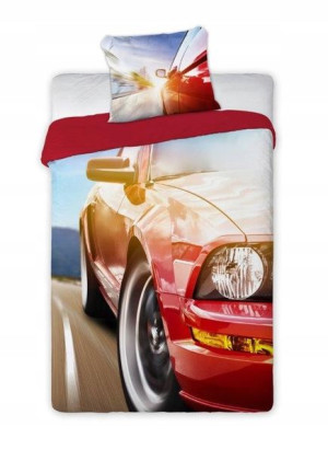 Pościel 160x200 Bawełniana Auto Samochód Autko Car