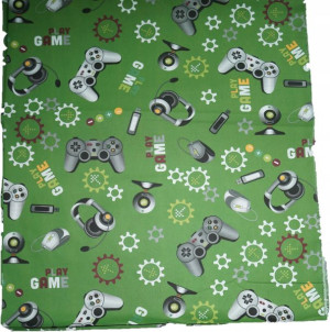 Tkanina Bawełniana Pościelowa Gamer Dla Gracza Gry
