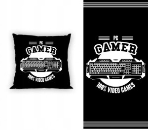 Ręcznik + Poduszka Zestaw Gamerska Gamer Gry Pad