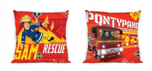 Poduszka z Poszewką 40x40 Strażak Sam Fireman Fire