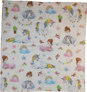 Poszewka na Poduszkę 40x40 Jednorożec Unicorn Lala