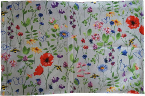 Bawełniana Poszewka 40x60 Kwiaty Kwiatki Łąka Maki