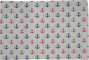 Poszewka na Poduszkę 40x60 Kotwice Marynarska Sea