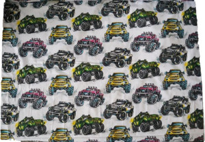 Tkanina Bawełniana Pościelowa Jeep Monster Truck