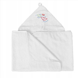 Okrycie Kąpielowe Z Kapturkiem 70x140 Poncho Duże