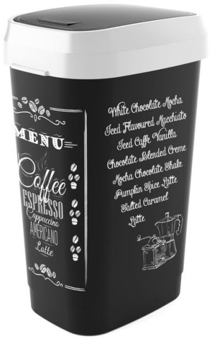 Kosz Na Odpady Dual 50l Coffee Menu - Keter