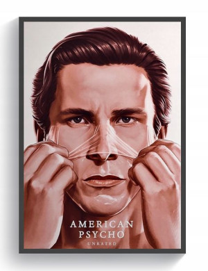American Psycho Patrick Bateman Bale plakat 60x40