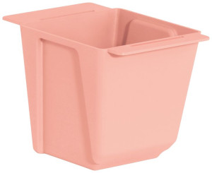 Doniczka +uchwyty do montażu na paletę lub płot Easy 10x10x10cm  różowa