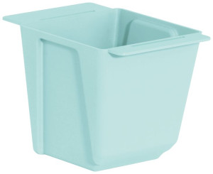 Doniczka +uchwyty do montażu na paletę lub płot Easy 10x10x10cm  niebieska