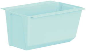 Doniczka +uchwyty do montażu na paletę lub płot Easy 18x10x10cm  niebieska