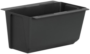 Doniczka +uchwyty do montażu na paletę lub płot Easy 18x10x10cm  antracyt
