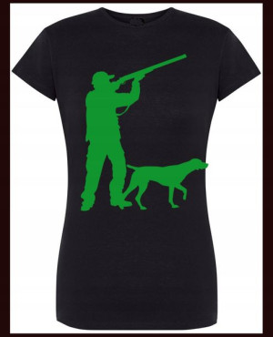 Myśliwa Damski T-shirt Modn Nadruk Rozm.M