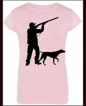 Myśliwa Damski T-shirt Modn Nadruk Rozm.M