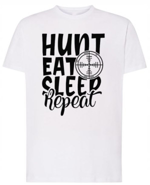 Myśliwski Męski Modny T-shirt Nadruk Logo Rozm.S