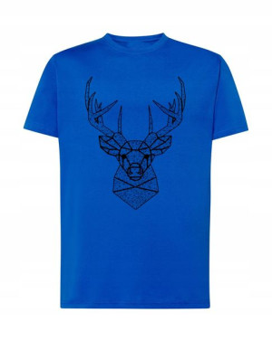 Myśliwski T-shirt Nadruk Jeleń Figury Rozm M