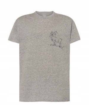 Myśliwski T-shirt Nadruk Jeleń Na Piersi Rozm 3xl