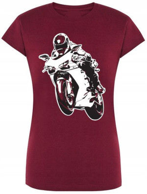 Motocyklistka T-shirt Damski Logo 2 kółka Rozm.XL